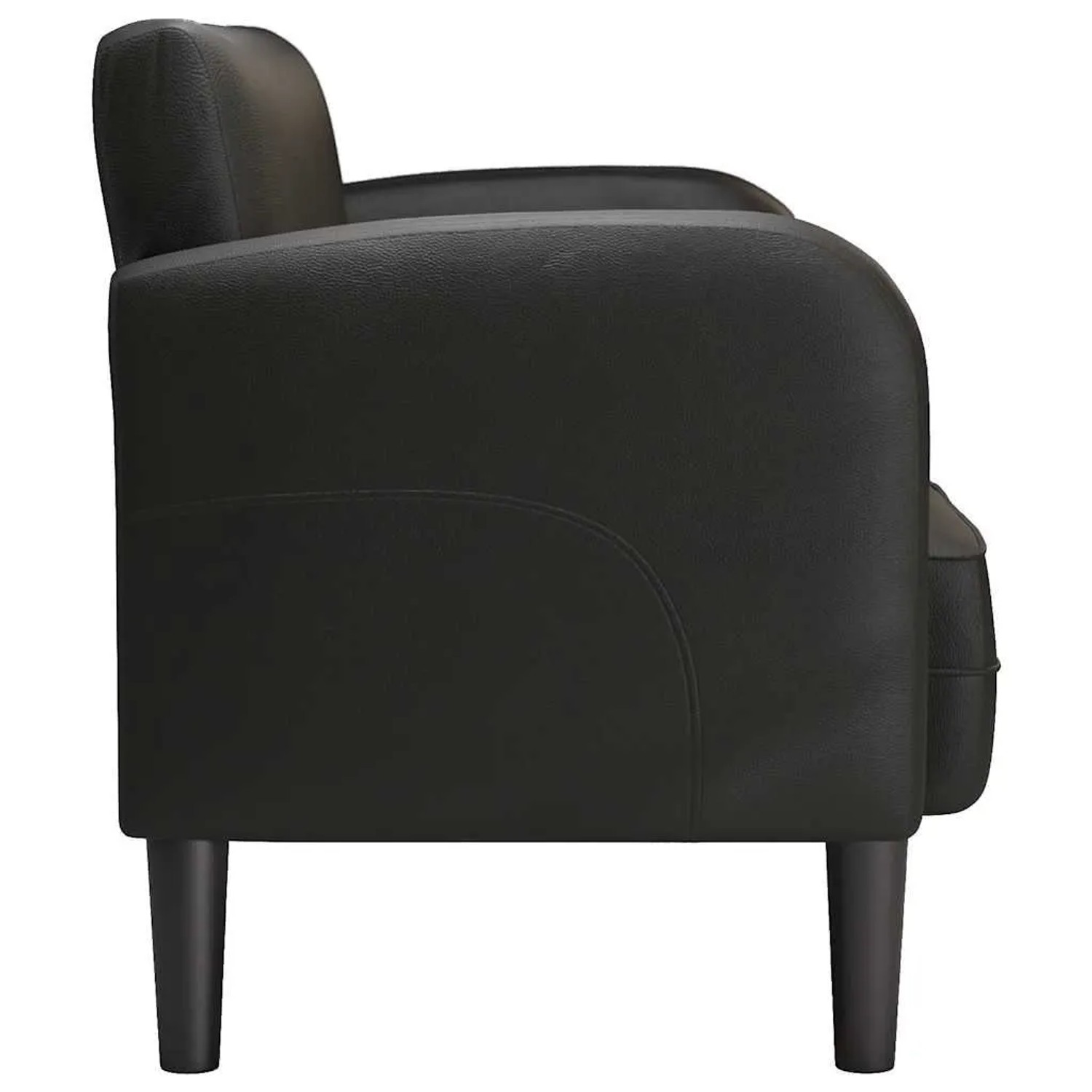 vidaXL Zweisitzer-Sofa Schwarz 110 cm Kunstleder 4100536_4