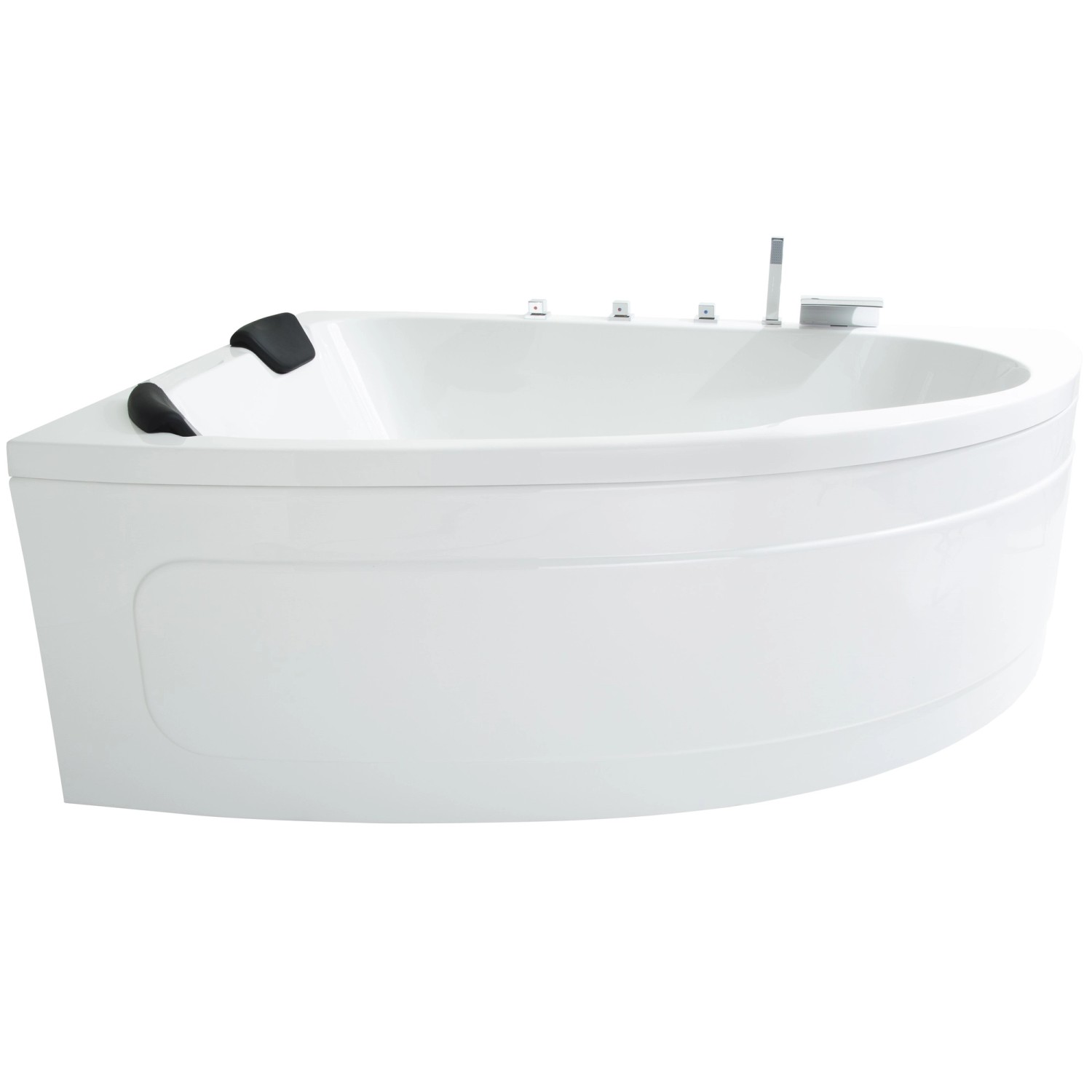 Basera® Eck-Badewanne Guam Links 2 Personen 180 x 130 cm günstig online kaufen