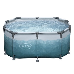 Bestway Eisbad Glacial Dip mit Filterpumpe Oval 150 cm x 90 cm x 65 cm