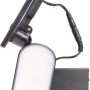 LED-Solar-Außenleuchte Botshabelo mit Sensor und abnehmbarem Solarpanel.