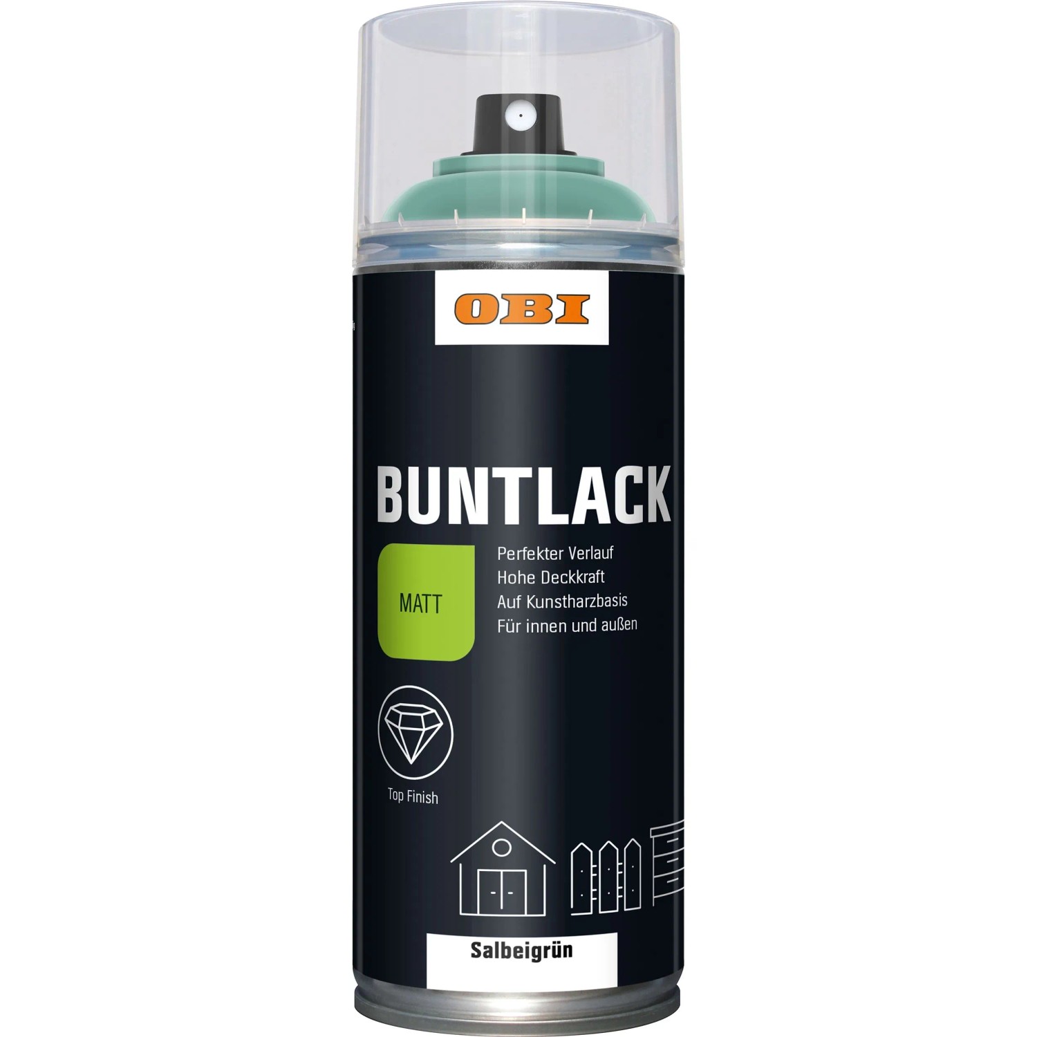 OBI Buntlack Spray LH Salbeigrün matt 400 ml