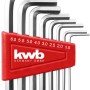 kwb Sechskant-Stiftschlüssel Set, 8-teilig, Größen 1.5-6 mm, für Werkzeugkoffer.