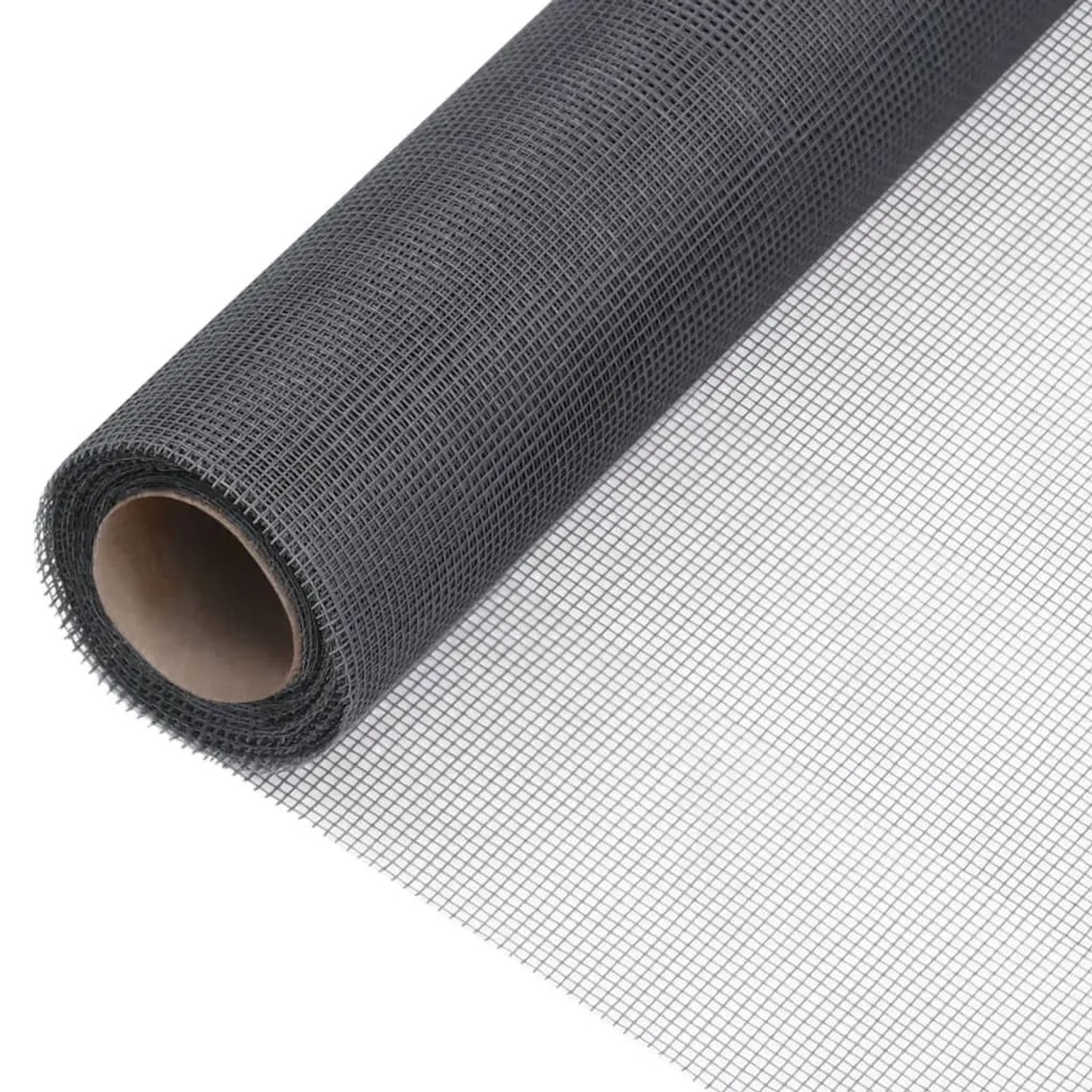 vidaXL Fliegengitter Fiberglas 100x500 cm Grau 150871