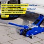 Michelin Hydraulik-Wagenheber, 2000 kg Tragkraft, blaue Ausführung unter einem Auto.