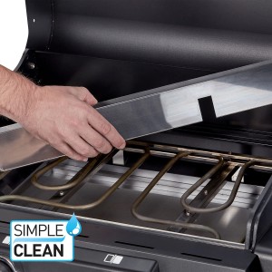 Detailaufnahme des Enders eCrave 2 Elektrogrills mit Simple Clean System.