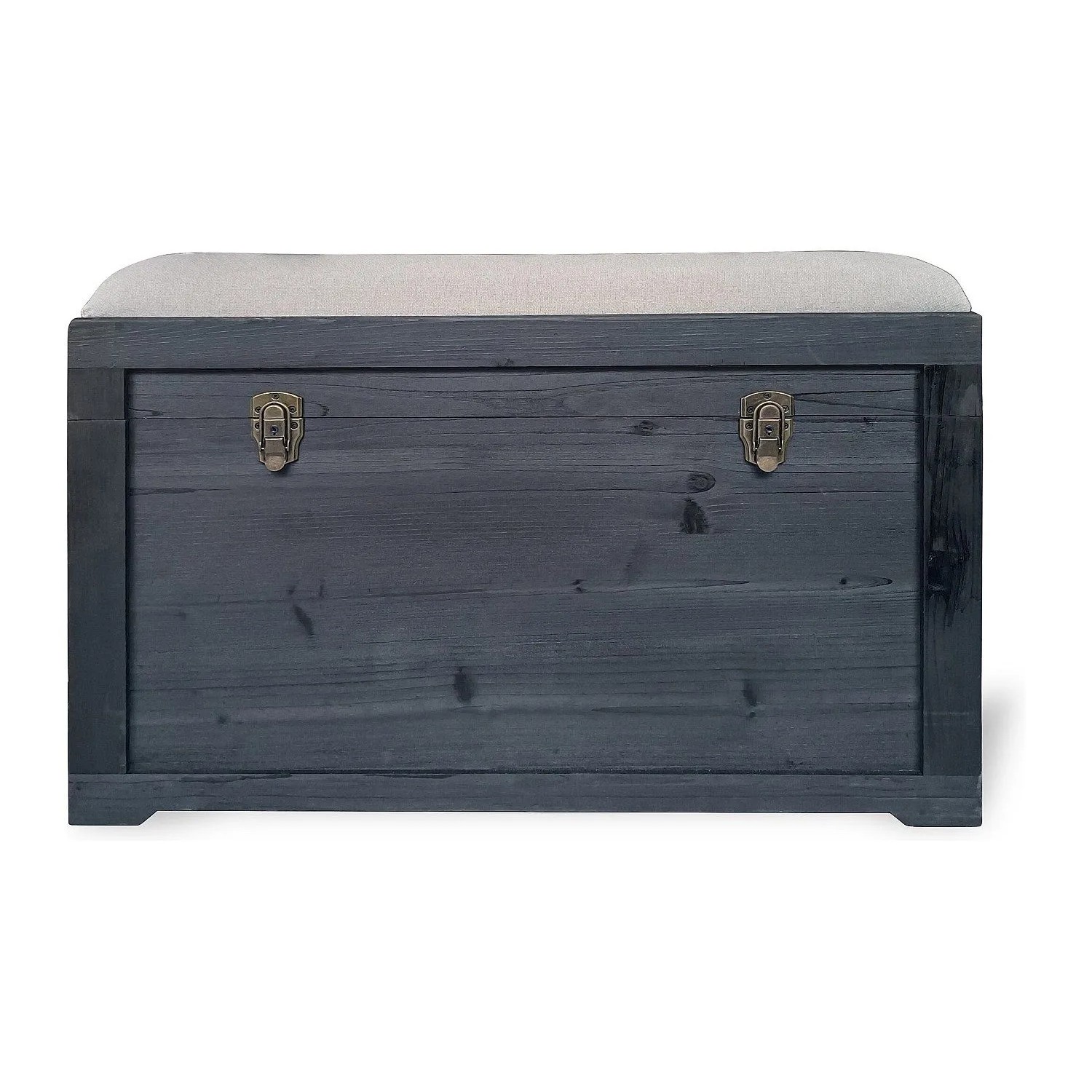 Vente-unique Truhe Und Kiste Turza Schwarz 80 cm