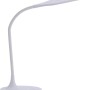 Weiße Just Light Tischleuchte Rafael, höhenverstellbar (30-67cm), ideal als Schreibtischlampe.