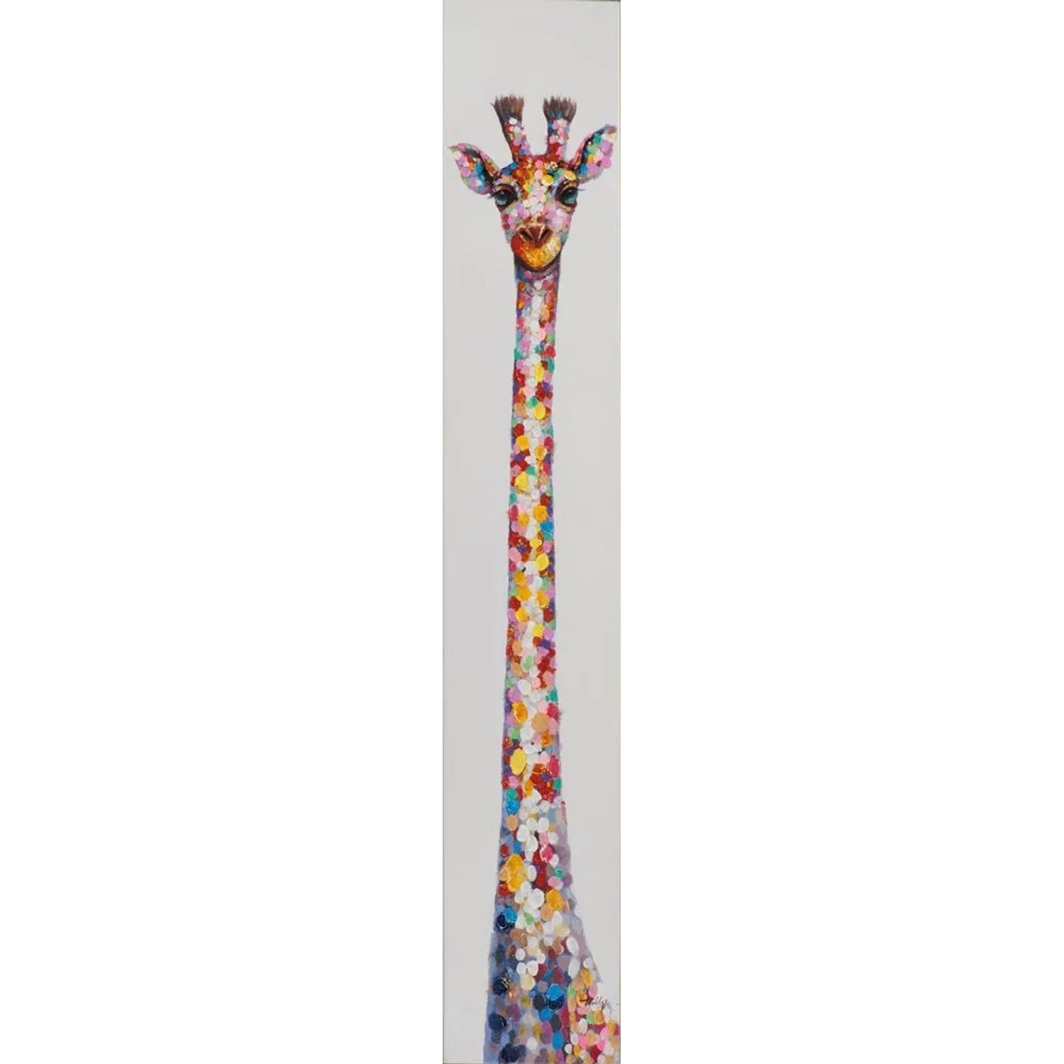 Art Universe Leinwandbild Langer Giraffenhals 25 x 150 cm