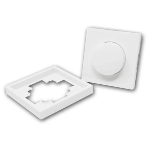 McPower LED Dimmer SHALLOW Weiß 230V 300W mit Rahmen