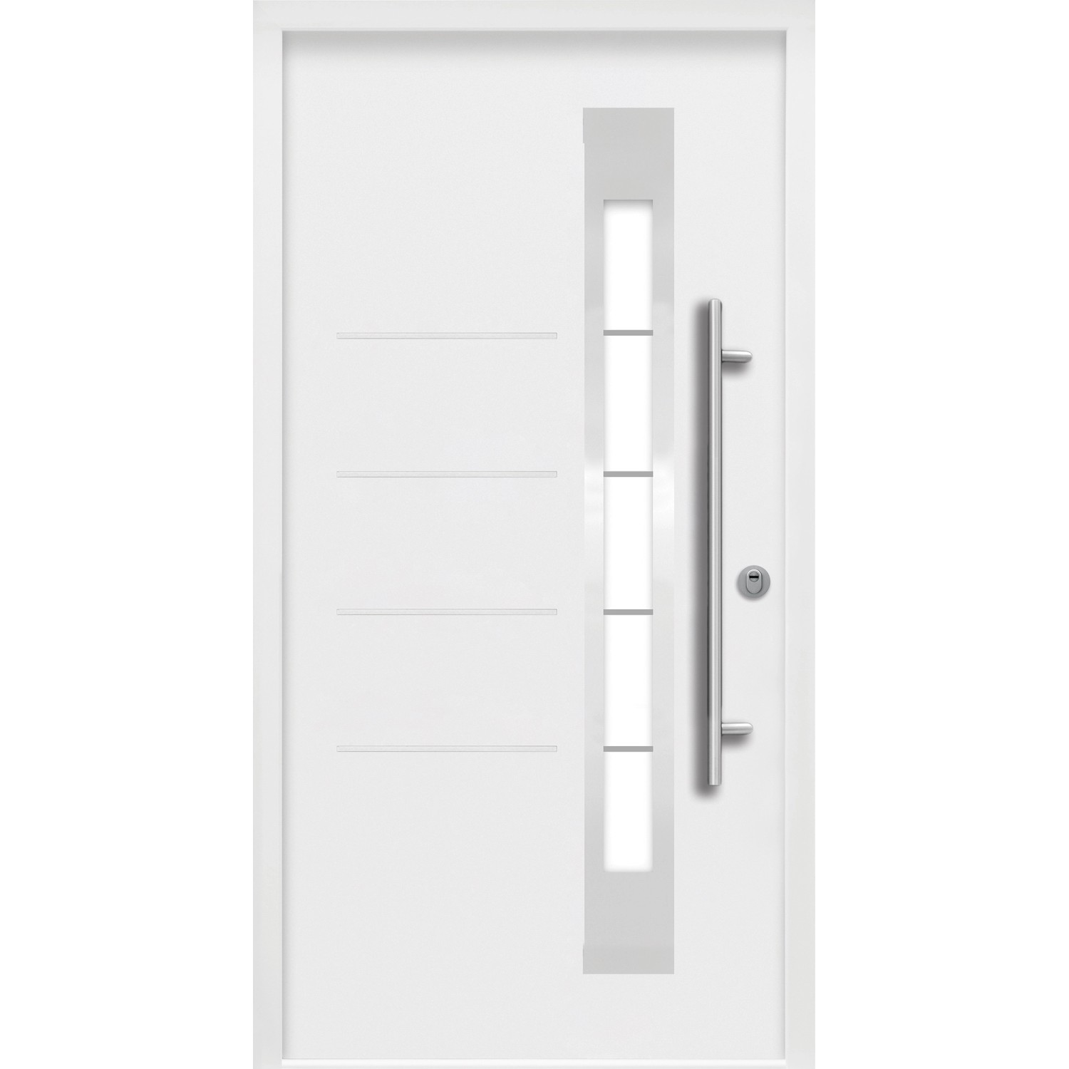 Splendoor Thermospace Sicherheits-Haustür Berlin Prime RC2 210x110 cm Weiß günstig online kaufen