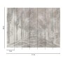 Fototapete Architektur in Grau-Beige mit 3D-Effekt und Betonoptik.