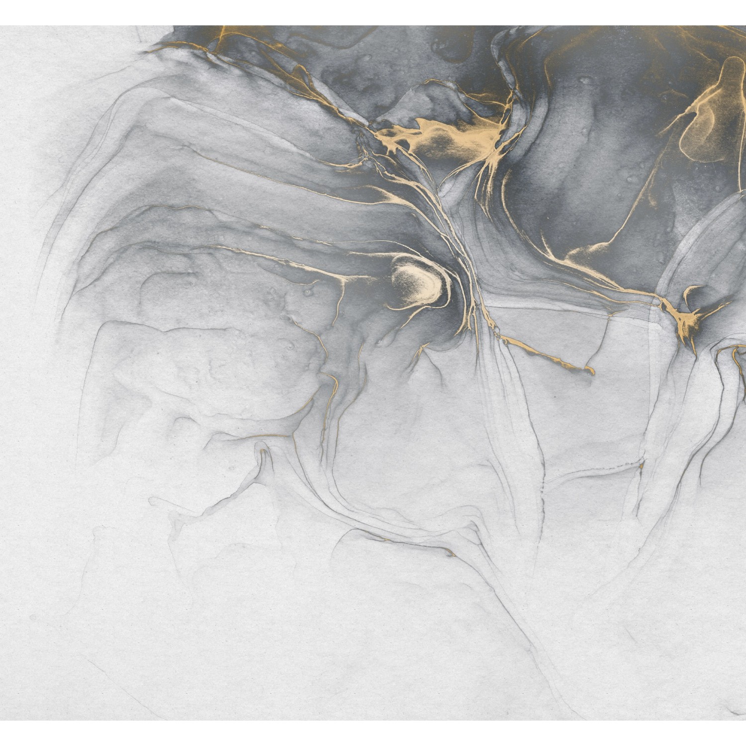 Komar Fototapete Vlies Ink Gold Fluid  300 x 280 cm