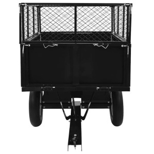 vidaXL Kippanhänger für Rasenmäher 300 kg Last 145813