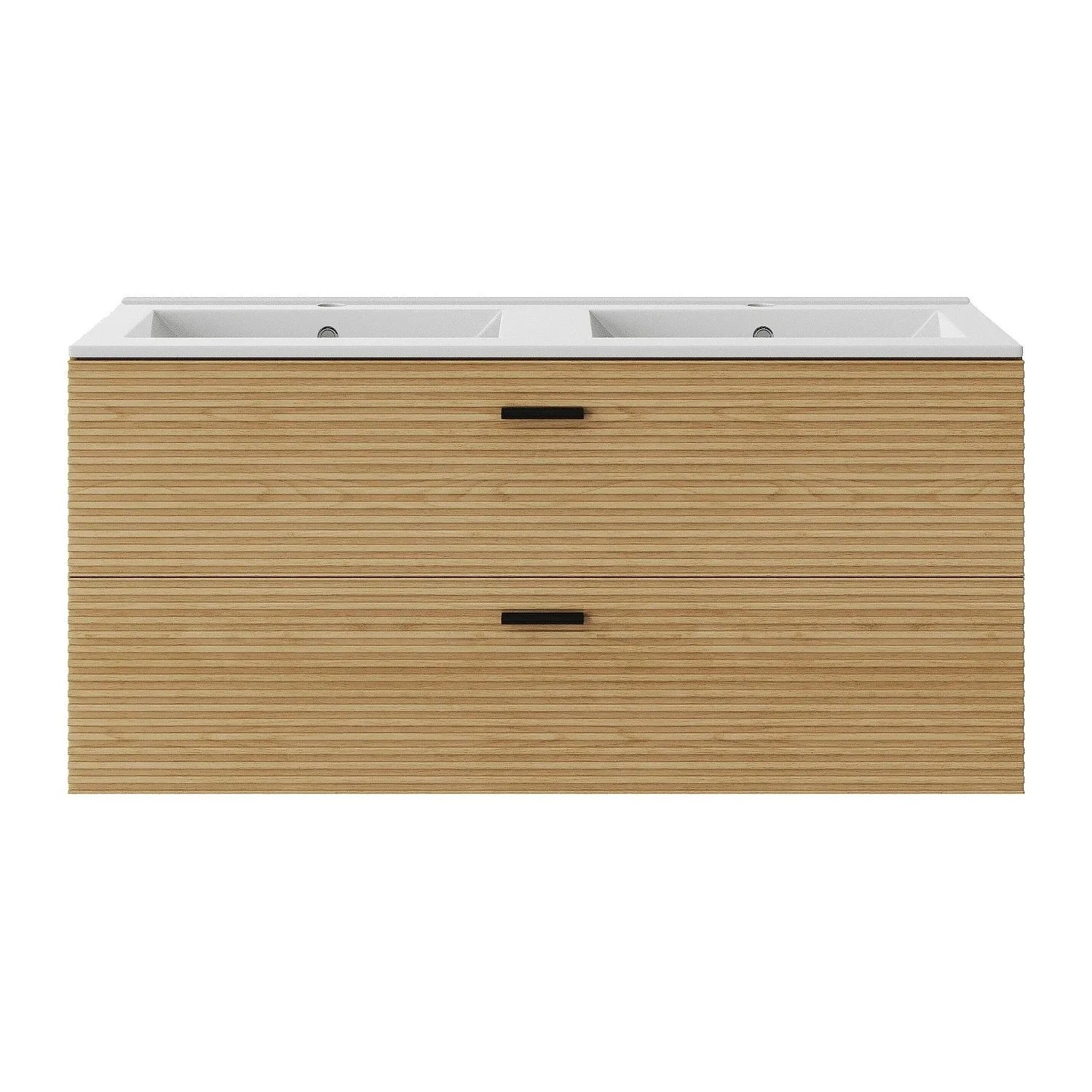 Vente-unique Doppelwaschtisch Sarone Naturfarben Hell 120 cm