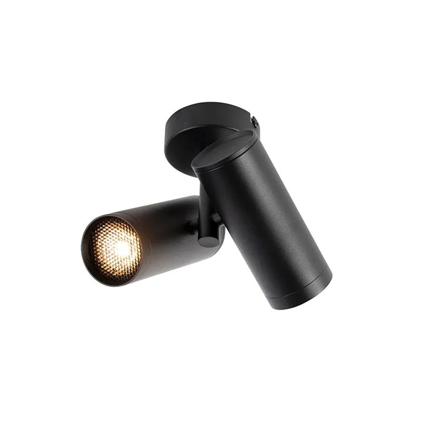 QAZQA Designspot Schwarz 2-flammig Scopio Honey