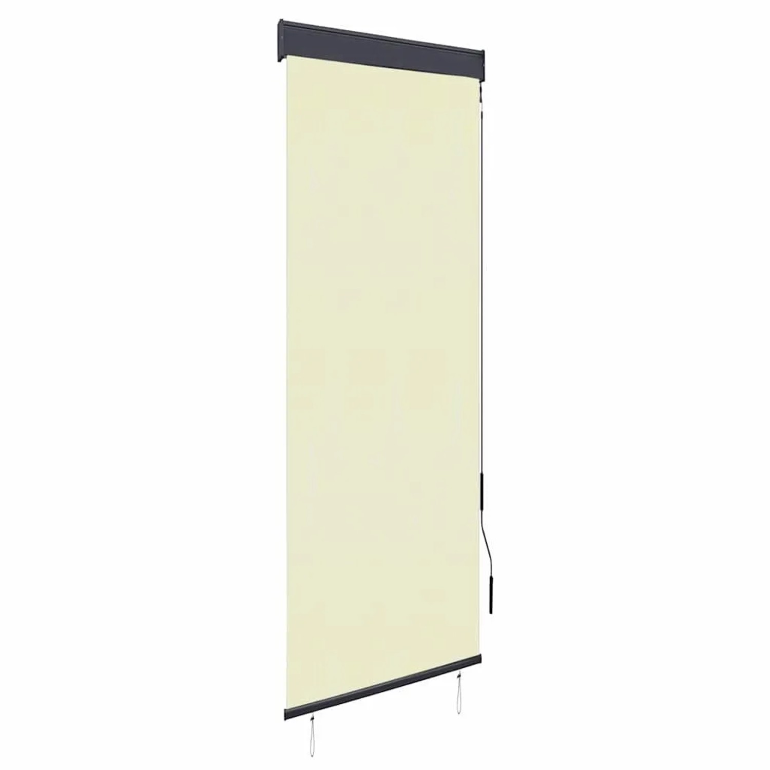 vidaXL Außenrollo 60 x 250 cm Cremeweiß 145947