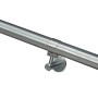 Handlauf Komplettset V2A, 40 mm x 1200 mm, Edelstahl Handlauf mit Halterung.