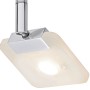 LED-Spot Fano, 1-flammig, Chrom/Nickel, mit satiniertem Acrylglas. Modernes Design für Innenräume.