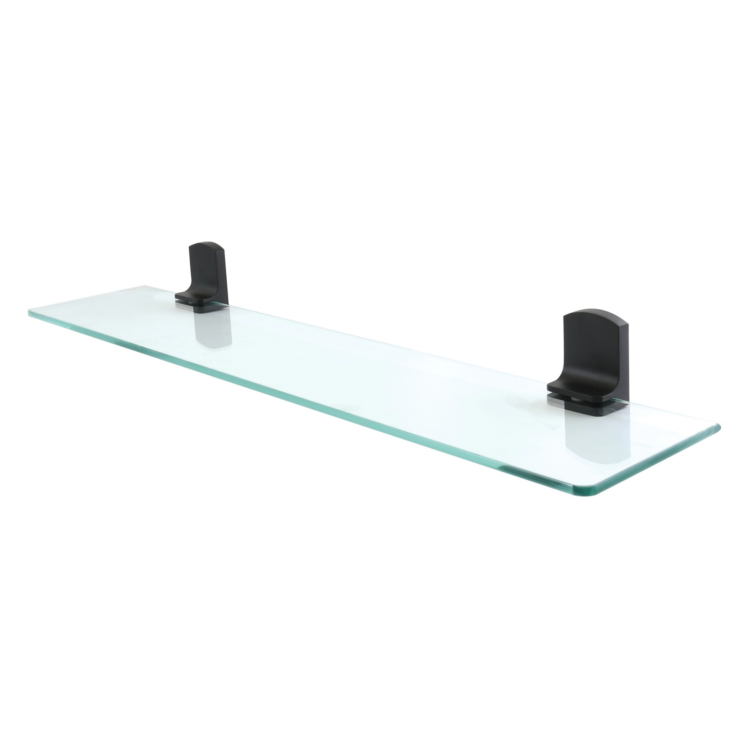 Spirella Glasregal Taku 60 cm x 13,5 cm x 6 cm Schwarz Matt