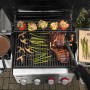Weber Spirit EP-435 GBS Gasgrill mit Gemüse, Pilzen und Steaks auf dem Grill.