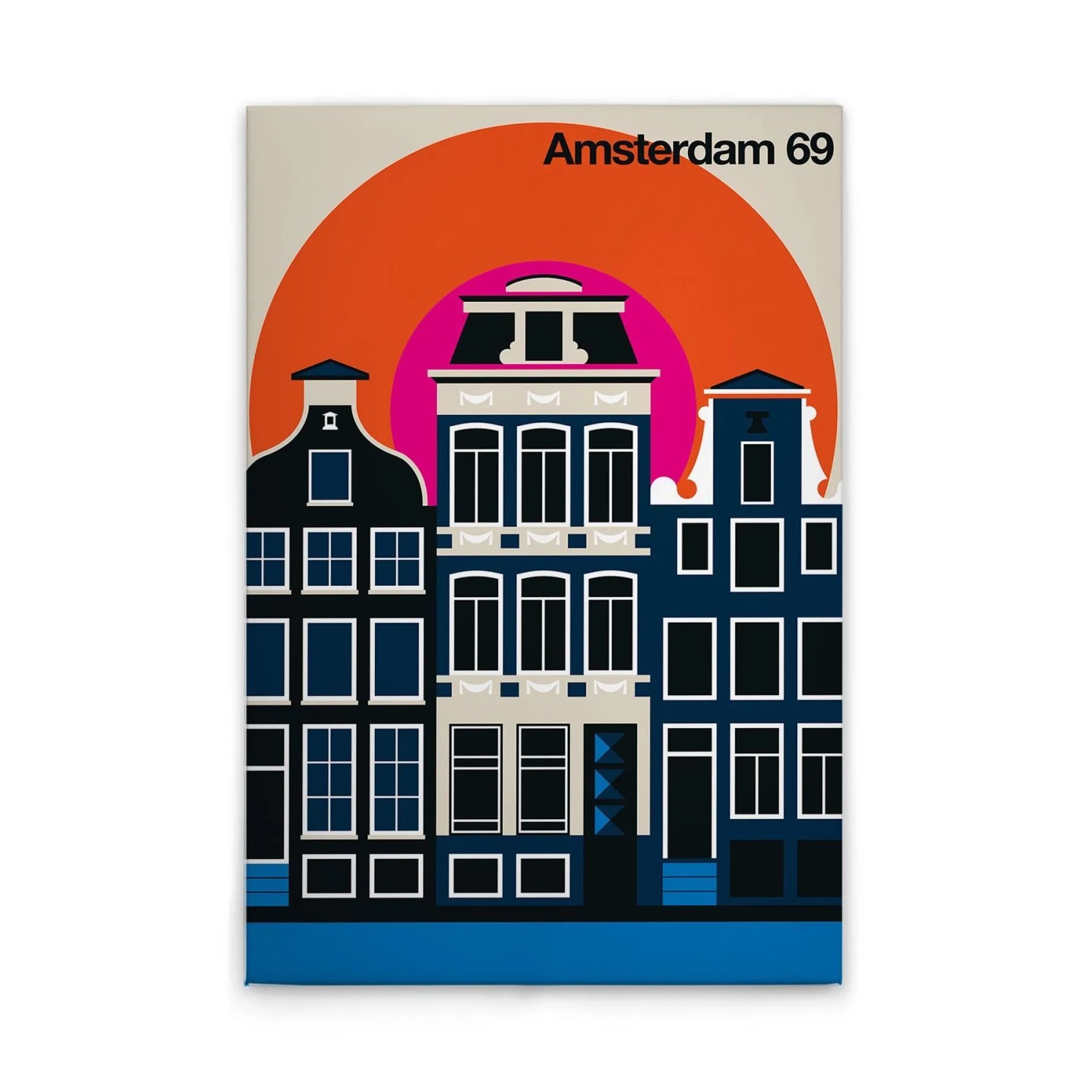 Tadessi Leinwandbild - M1-No.50807 - Retro Amsterdam - 60 x 90 cm - Querformat