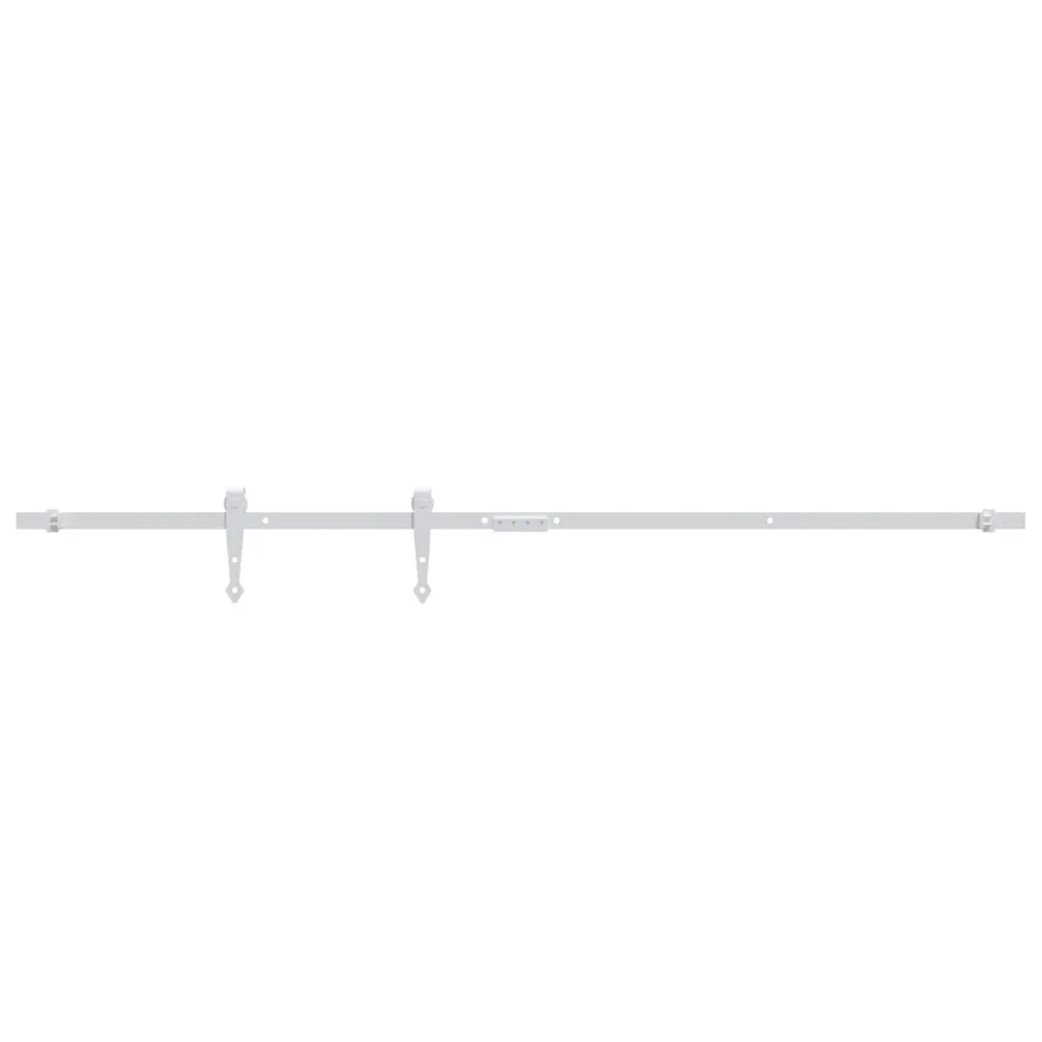 vidaXL Mini Schiebetürbeschlag Set für Schranktüren Carbonstahl 152 cm 151700