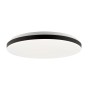 Smarte LED-Deckenleuchte Livio, Ø 38,5 cm, mit RGB & CCT Funktion in Weiß-Schwarz.