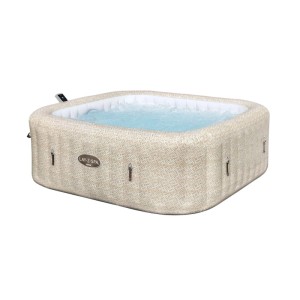 Bestway LAY-Z-SPA Rome AirJet, aufblasbarer Whirlpool in Sandmarmor-Optik, 201x201x71 cm.