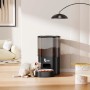 Fudajo Futter- Und Trinkautomat Schwarz Katze Hund 3L Futterspender Trinkbrunnen_2