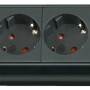 Brennenstuhl Premium-Line Steckdosenleiste, 10-fach, schwarz, mit 45° Winkel und 3 m Kabel.