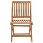 Klappbarer Gartenstuhl aus Teakholz, 2er Set. Holzstuhl mit Lattenmuster für Garten, Terrasse oder Balkon.