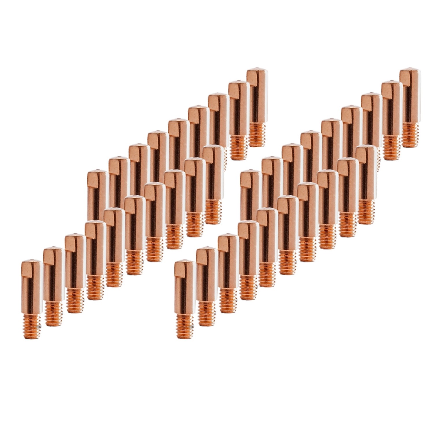 Thumbnail - STAHLWERK Stromdüsen AK15 MB15 Kontaktdüsen M6x25 10 mm MIG MAG 2er Set