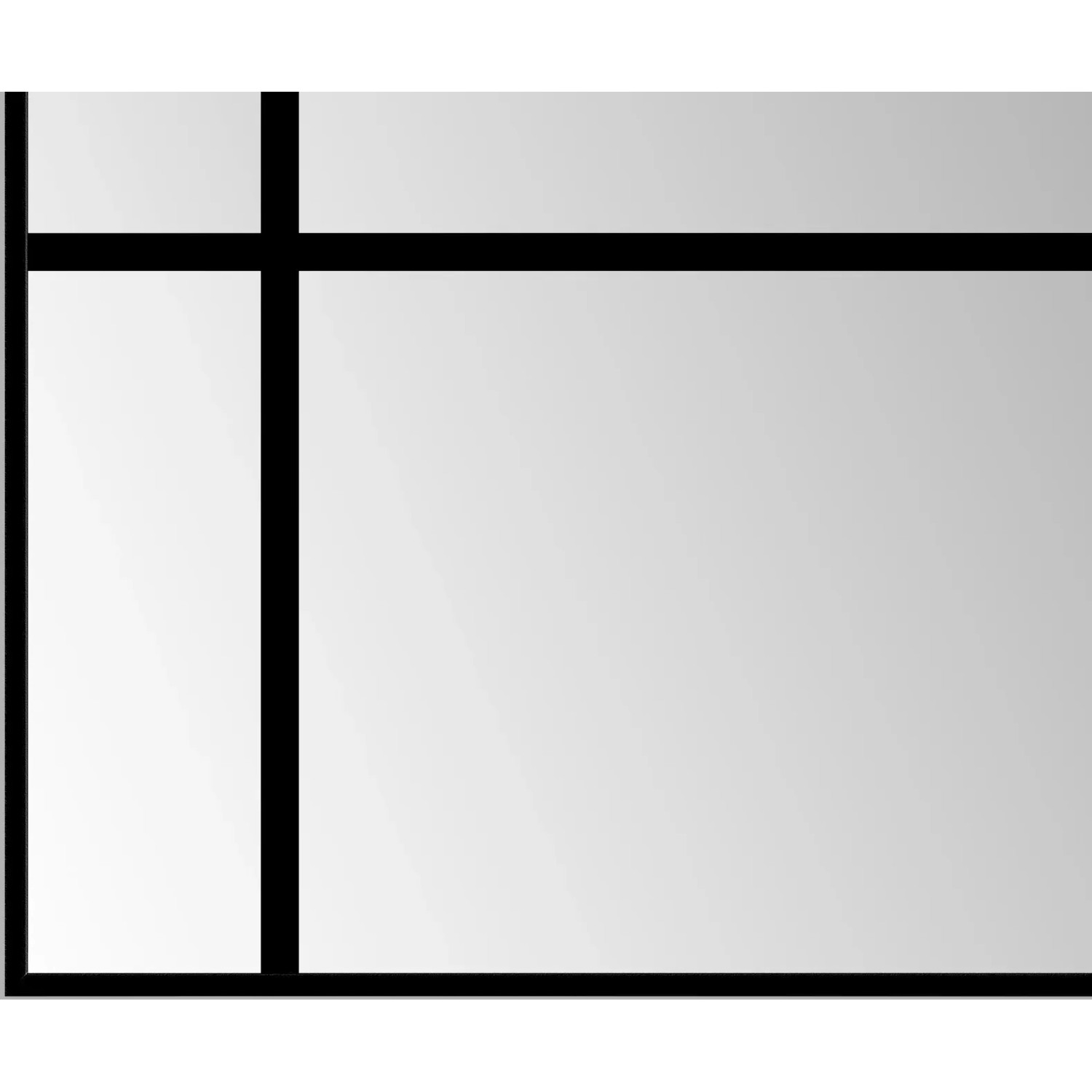 Rechteckiger Wandspiegel Black Loftstyle 60x120 cm mit schwarzem Rahmen.
