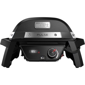 Weber Elektrogrill Pulse 1000, 1800 W, mit Digital-Thermometer und Temperaturregler.