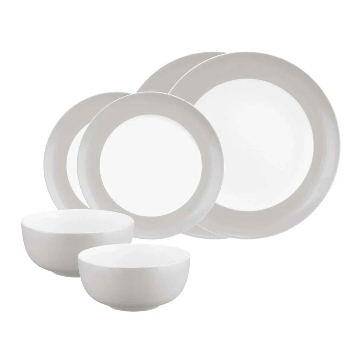 Seltmann Weiden Liberty Pure Colors Basic-Set 6-teilig New Grey