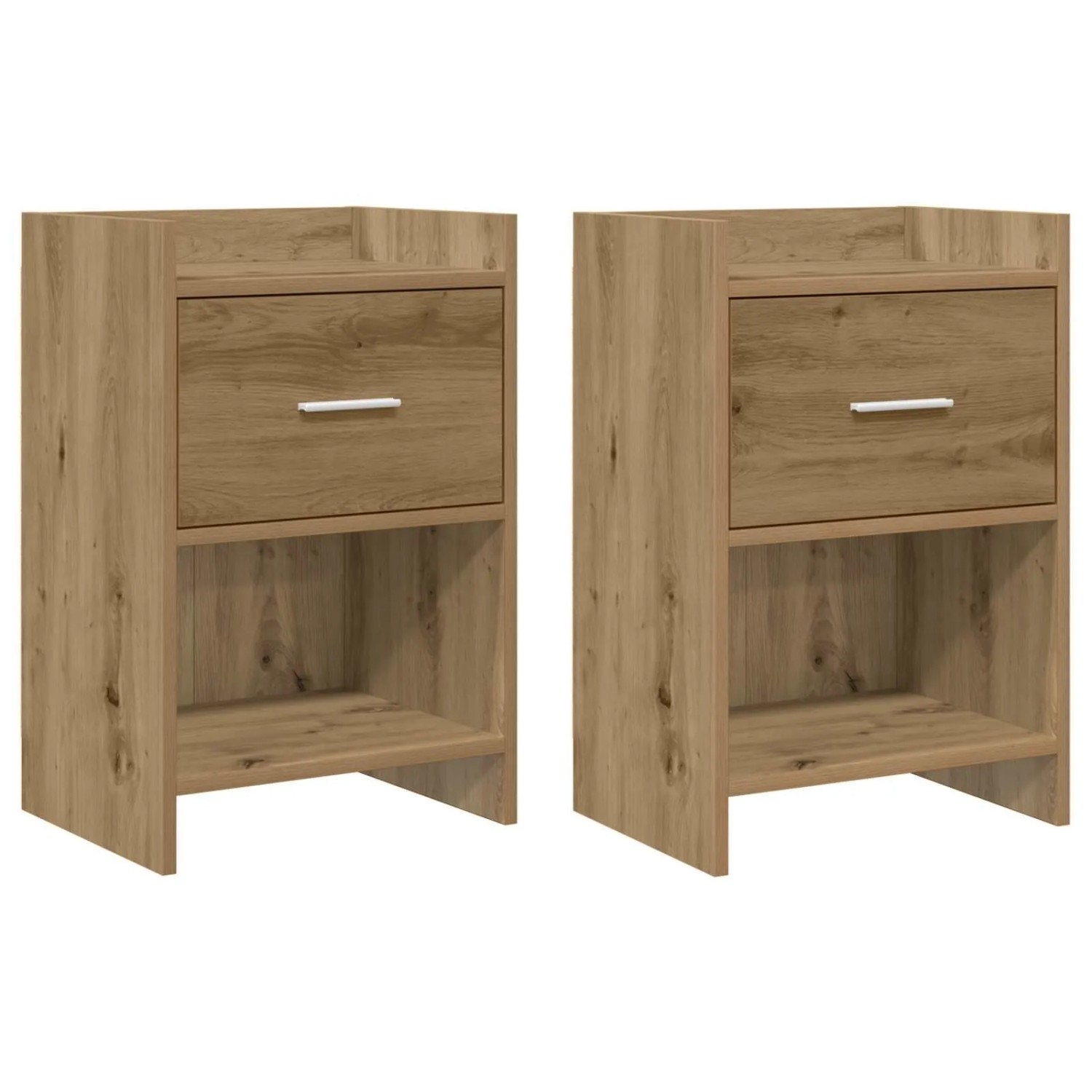 vidaXL Nachttische 2 Stk Artisan-Eiche 40 x 30 x 60 cm Holzwerkstoff 8010994