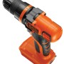 Black+Decker 18V Akku-Bohrschrauber BDCDD18N Solo in Orange und Schwarz.