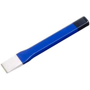 LUX Flachmeißel 125 mm Comfort, blau/schwarz, aus Chrom-Vanadium-Stahl.