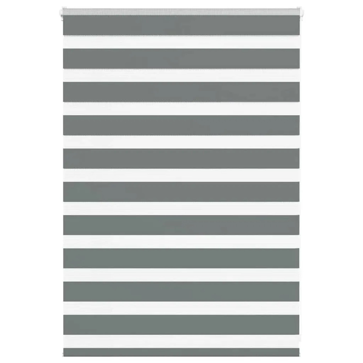 vidaXL Doppelrollo Dunkelgrau 100x100 cm Stoffbreite 95,9 cm Polyester 4014105