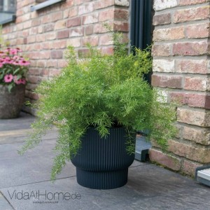 VidaAtHome.de Design-Pflanzgefäß ULEY ø 40cm mit Bewässerungseinsatz Anthrazit