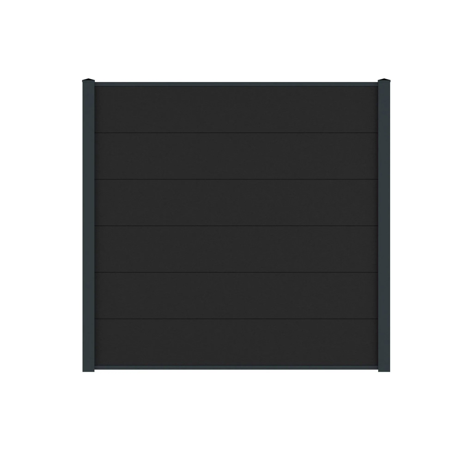 Vidual WPC-Sichtschutzzaun Comp-co 280 zum Aufdübeln 1,8 m x 23,15 m Anthrazit
