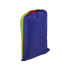 Relaxdays Schwungtuch Polyester Blau Rot Gelb Grün mit 8 Griffen ø 350 cm 0,6 kg
