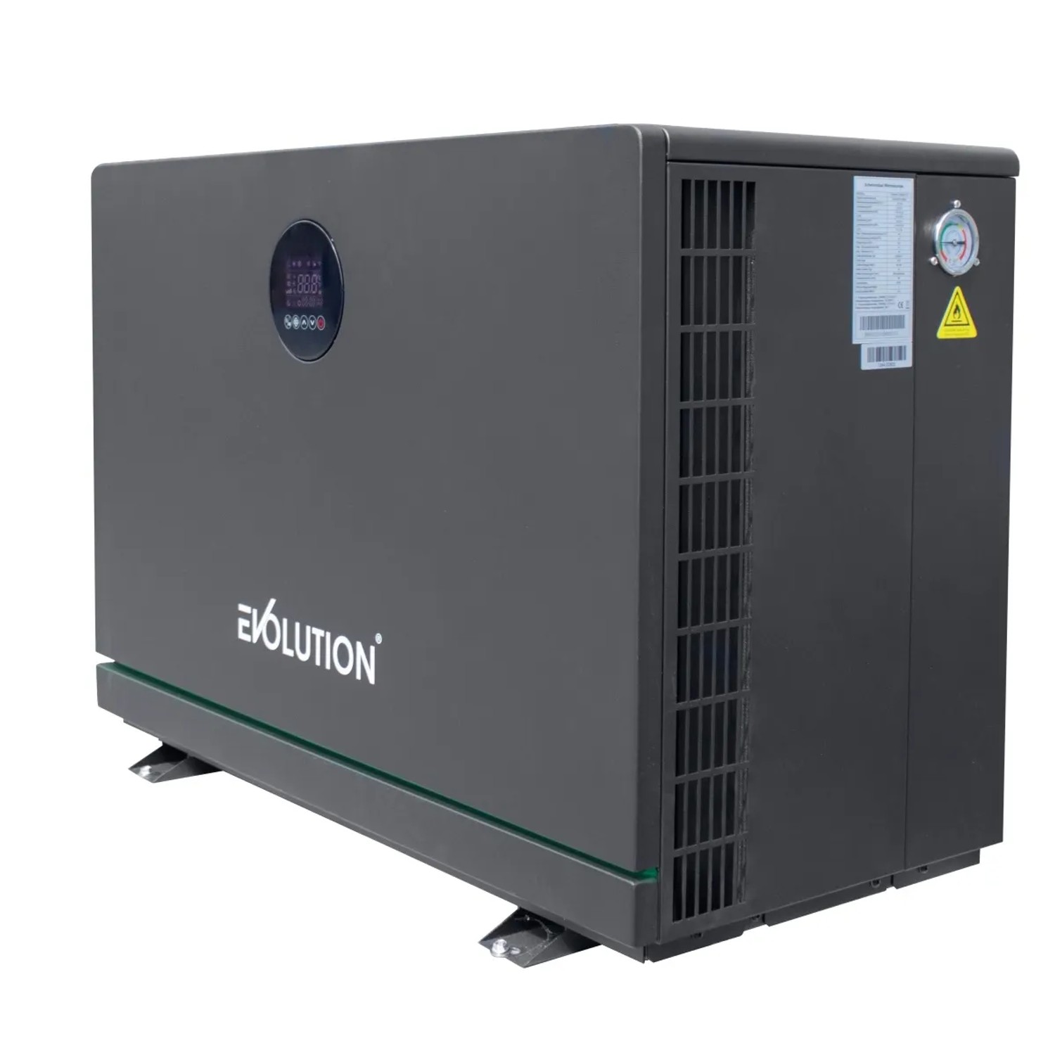 Graue Evolution Full Inverter Wärmepumpe Highline für Pools bis 60m³ mit App-Steuerung.