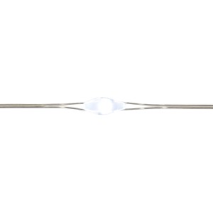 Detailaufnahme: LED-Drahtlichterkette, 10 kaltweiße LEDs, 1 m Länge. Dekorative Innenbeleuchtung.
