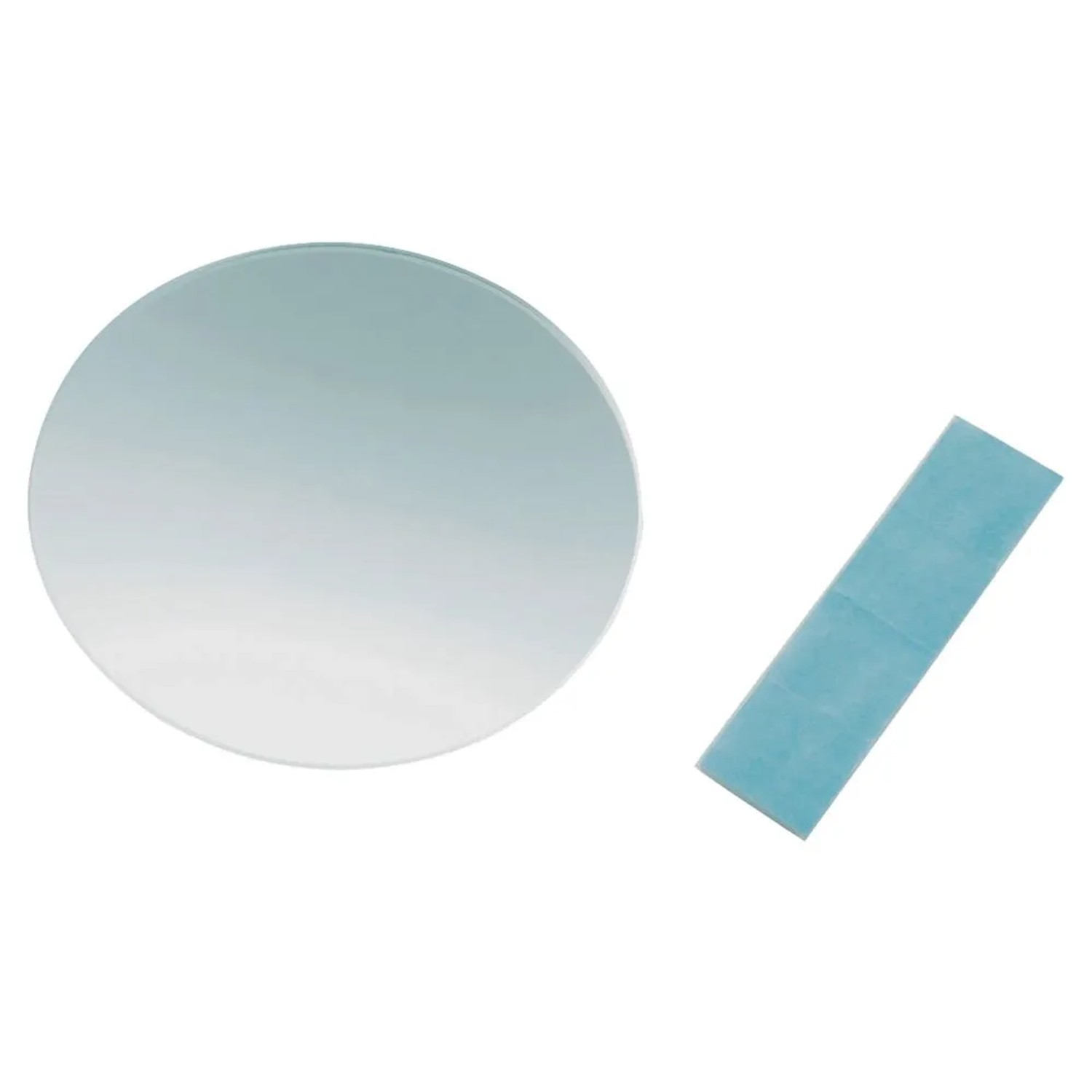 Kristall-Form Kosmetikspiegel rund 10 cm x 10 cm C-Kante Befestigung