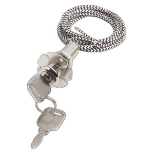 Notentriegelung für Sektionaltor mit 2 Schlüsseln und Seil.