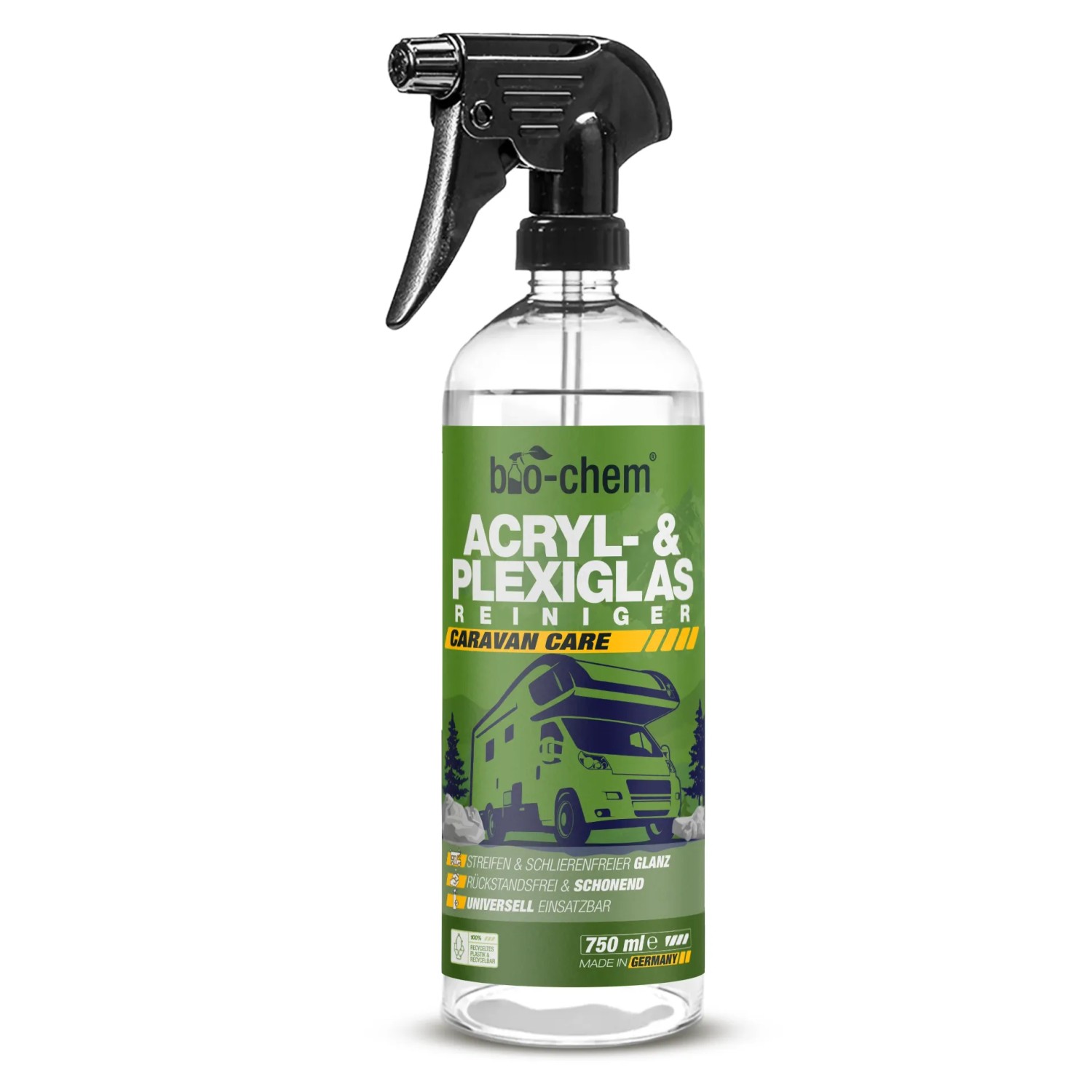 bio-chem Acryl- und Plexiglas-Reiniger Streifenfrei Handsprayflasche 0,75,