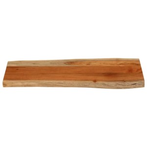 vidaXL Tischplatte 80x40x3,8 cm Rechteckig Massivholz Akazie Baumkante 370634