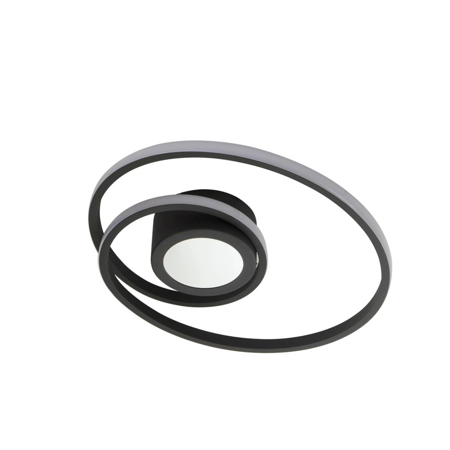 Lindby LED Deckenleuchte Thalina 10032640 Dimmbar Modern in Schwarz aus Met günstig online kaufen