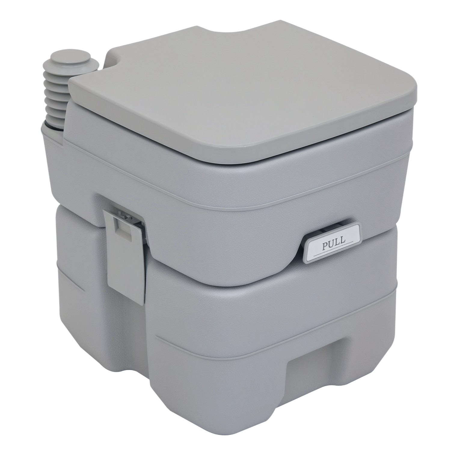 Outsunny Campingtoilette Kunststoff Grau 35,5L x 41B x 42,5H cm